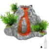 Bemonew Volcano Kit Volcano Science Kit with Spray, Lights & Dinosaur Sounds - Abs Plastic Model for Kids (Decor Plants Included)