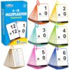 BenBen Multiplication Flash Cards 0-12, 91 Cards, Times Table Flash Cards with Rings, Multiplication Practice for Kids 8-12, 2nd 3rd 4th 5th 6th Grade, Math Flashcards for Homeschool Classroom