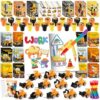 BenLouis 168Pcs Construction Party Favors Excavator Theme Coloring Books Crayons Sticker Set Bulk for Kids Construction Birthday Goodie Bag Stuffer Classroom Gifts Rewards Craft Pinata Fillers
