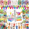 BenLouis 192 Pcs Graduation Party Favors for Kids Preschool Kindergarten Classroom Gifts Prize Coloring Books Set Bulk for Students Congrats Grad Goodie Bags Stuffers（Graduation Animals）