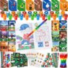 BenLouis 192Pcs Sports Party Favors Football Basketball Soccer Baseball Party Coloring Books Set Bulk for Kids Sports Themed Party Team Gift Goodie Bag Fillers School Classroom games Rewards