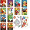 BenLouis 24 Pcs Hero Mini Coloring Books Bulk Kids Hero Party Favors Small Activity Books Bulk for Kids Hero Birthday Goodie Bags Stuffers Return Gifts Classroom Travel