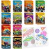 BenLouis 24 Pcs Monster Truck Mini Coloring Books Kids Monster Car Party Favors Small Activity Books Bulk for Kids Monster Truck Birthday Goodie Bags Stuffers Return Gifts Classroom Travel