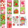 BenLouis 24 Pcs Strawberry Mini Coloring Books Kids Berry Party Favors Small Activity Books for Kids Girl Fruit First Birthday Bridal Baby Shower Goodie Bags Stuffers Return Gifts Classroom Travel
