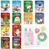 BenLouis 60 Pcs Christmas Mini Coloring Books Kids Xmas Party Favors Small Activity Books Bulk for Kids Student Holiday Goodie Bags Stuffers Return Gifts Classroom Travel