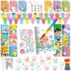 BenLouis 84 Pcs Cat Party Favors Cute Kitten Coloring Books Bulk for Kids Classroom Cute Cat Birthday Gift Party Candy Goodie Bag Fillers Cat Gift Decor Pinata Prize Activity Supplies
