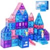 BENOKER Castle Magnetic Tiles, 3D Building Blocks STEM Educational Kids Toys for Pretend Play, 3 4 5 6 7 8 Year Old Birthday Gifts for Boys and Girls, Preschool Learning Toys for Christmas