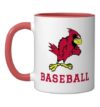 Benton High School Cardinals Baseball Ceramic Mug, Red/White, 11oz