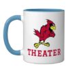 Benton High School Cardinals Theater Ceramic Mug, Blue/White, 11oz