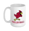 Benton High School Cardinals Volleyball Ceramic Mug, White, 15oz