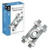 BePuzzled |U&U Hanayama Metal Brainteaser Puzzle Mensa Rated Level 4, for Ages 12 and Up
