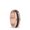 BERING Women's Ring in Shiny Rose Gold, Arctic Symphony Collection Made of Stainless Steel, Yenisei, 2-4, Stainless Steel, No Gemstone