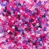 Berry Medly Pink & Purple Mix Pony Beads – Aesthetic Mix for Making Bracelets & Jewelry, Made in USA (500 pcs) 6x9mm Plastic Craft Beads for Concert Festival Bracelets, Arts & Crafts