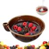 Berry Washing Bowl, 2026 New Large Berry Washing Bowl with Holes, Produce Colander Basket, Quickly Drains Water, Easy To Use,Suitable For All Kinds Af Fruit. (K)