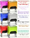 Bertiveny Large Custom Self-Inking Please Sign and Return Teacher Stamps