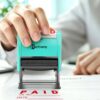 Bertiveny Self-Inking Paid with Date Stamp with Red Paid Stamps with Date