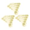 BESPORTBLE 300pcs Inch Round Self-Adhesive Thermal Sticker Labels for Food Containers and Scrapbooking, Wear-Resistant Material with Writable Surface, Minimalist Golden Design for Home