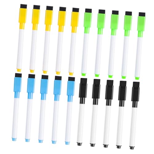 BESPORTBLE 40pcs Dry Wipe Markers for Whiteboard and Glass Board with Sponge Brush, Low Odor Water Based Plastic Pens, Effortless Blending and Versatile Usability, for Drawing and Classroom