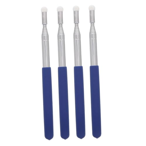 BESPORTBLE 4pcs Adjustable Stainless Steel Teacher Pointer for Classroom Activities, Retractable Handheld Finger Pointer for Teaching on Chalkboard and Blackboard, Sturdy Interactive Teaching