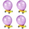 BESPORTBLE 4 Sets Recoil Plaything DIY Balloon Powered Car Aerodynamic Design for Science Fun Hands Learning Material for School and Playtime Random Color