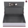 BESPORTBLE Book Safe with Combination Lock for Hidden Storage, Lockable Money Savings Box with Realistic Book Appearance, Stainless Steel and Paper Material, for Home and Office Use
