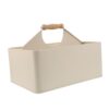 BESPORTBLE Garden Tool Organizer Seed Storage Case with 4-Compartment Metal Box and Handle, Iron Material with Smooth Surface, Measures 29.5x22.6x20 Cm, for Yard Planting and Gardening