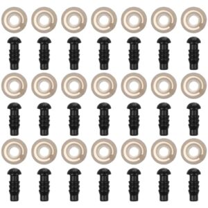BESPORTBLE Safety Eyes for Crocheting 100 Pairs 5Mm Plastic Eyes and Gasket Set for Stuffed Animals Amigurumi Craft Doll Eyes for DIY Doll Making Supplies