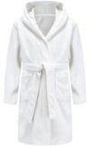 Best for All Boys Girls Bathrobe Soft Towel Hooded Robe Terry cloth Turkish Cotton Bathrobe (US, Age, 15 Years, 16 Years, White)