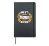 Best Megan Ever 5 Stars Legend Name Megan Hardcover Journal, Black