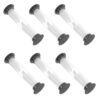 BESTOYARD 6pcs Mini Hourglass Sand Timer 1 Minute Plastic Black Silent Operation Accurate Timing for Games and Classrooms Classic Design Household Timer