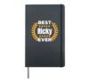 Best Ricky Ever 5 Stars Legend Name Ricky Hardcover Journal, Black