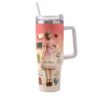 Best Teacher Ever - Personalized Teacher Tumbler With Plush Charm Insulated Stainless Steel Coffee Travel Mug Water Bottle Educator Mentor Appreciation End Of Year Gift