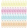 BESTYASH 120pcs Extra Large Paper Clips with Colorful Appeal, Elliptical Metal and Plastic Clips for Organizing Documents and Page Marking, for Study and Personal Use Random Color