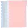 BESTYASH 5pcs X8.5 Inch Binder Tabs Dividers with 5 Colored Pp Pages for Browsing and Flagging Household Files and Office Organization