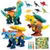 BETLYS Dinosaur Toys for 3, 4, 5, 6, 7 Year Old Boys, Take Apart Dinosaur Toys for Kids, STEM Educational Construction Building Toy, Ideal Birthday Christmas Easter Gifts