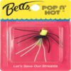 Betts 1201-10-5 Pop-N'Hot, Size 10, Chartreuse Black