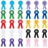 BEUNITONE 30 PCS Blank Medals for Awards, Personalized Award Ribbons for 1st 2nd 3rd Place Ribbons Winner Victory, 10 Colors Rosette Award Medals for Sport Event, School, Contest or DIY Crafts
