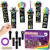 BeYumi 60Pcs Halloween Scratch Bookmarks Gift Set for Kids DIY Pumpkin Bat Witch Frankenstein Spooky Boo Vampire Magic Scratch Paper Art Craft School Classroom Activity Art Project Party Favor