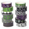 BHronony Halloween Beetle Washi Tape - 12 Rolls Horror Decorative Tape