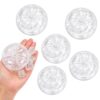 BHVXGA 5 PCS Dumpling Squishy Skin, Clear Steamed Bun Empty Stress Ball Making Kit, DIY Sensory Fidget Tools for Anxiety Relief, Slow Rising Squishies for Adults Office Desk Stress Management