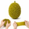 BHVXGA Durian Squishy, Fruit Squishy with Realistic Spiky Shell and Soft Pulp Details, Durian Slow Rising Squishy for Desk Display and Sensory Relaxation, in Yellow-Green