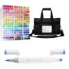 Bianyo 180 Colors Alcohol Markers, Brush & Chisel Dual Tip Marker Set