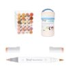 Bianyo 24 Skin Tone Alcohol Markers, Brush & Fine, Carrying Case