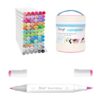 Bianyo 72 Colors Alcohol Markers with Brush & Fine Tips, Carrying Case
