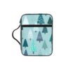 Bible Cover Case for Women Teal Winter Trees Bible Case with Zippered Compartments, Christian Gifts