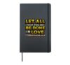 Bible Verse Let All Be Done In Love Occupational Therapist Hardcover Journal, Black