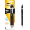 BIC Break Resistant Pro Mechanical Pencil, 2-Count, 0.7mm, Twist-Up Eraser