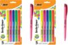 BIC Brite Liner Highlighters, Chisel Tip, 5-Count | Assorted Colors | Pack of 2