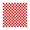 Bicemend 100 Pcs Red White Checkered Waxed Deli Paper Sheets, Greaseproof wax paper sheets as food basket liners for Party, Picnic, potsticker wrappers，7.9x7.9 Inch