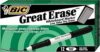BIC Great Erase Grip Low Odor Dry Erase Marker, Fine Point, Black, 12 Dry Erase Markers (3 Packages of 12 Dry Erase Markers)